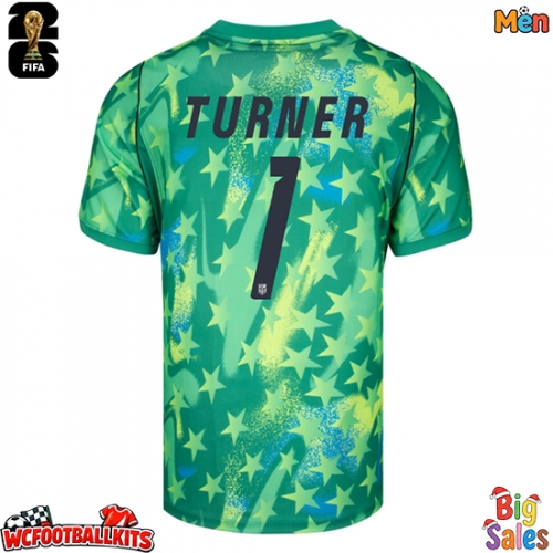 United States Matt Turner #1 Goalkeeper Replica Home Stadium Shirt World Cup 2026 Short Sleeve